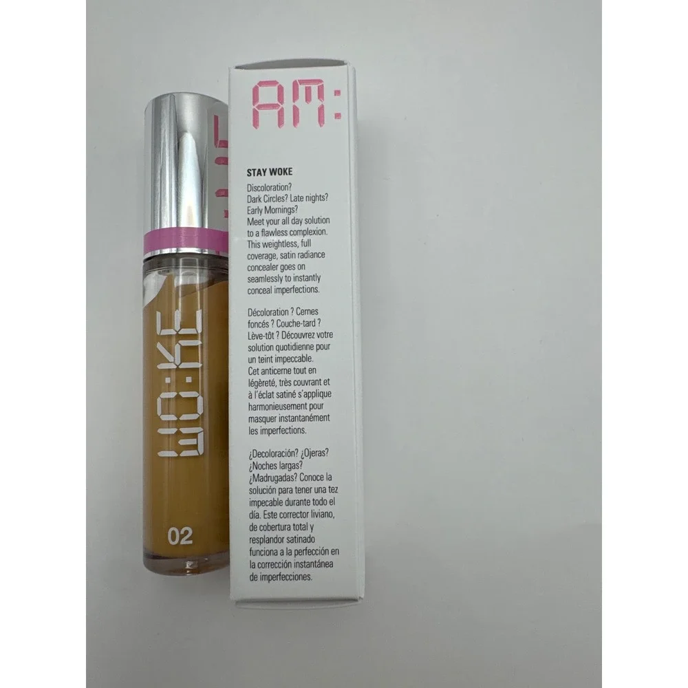 UOMA Beauty Stay‎ Woke Brightening Concealer Honey T3 Full Coverage BNIB